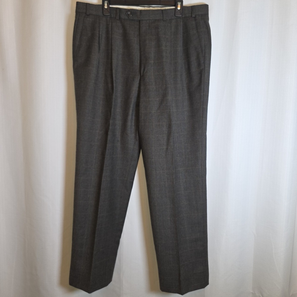 Lauren Ralph Lauren Mens 36x30 Wool Plaid Dress Pants